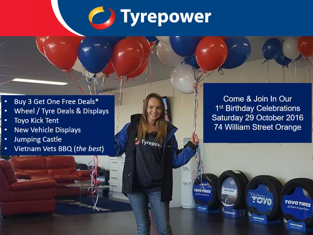 Tyrepower Orange's 1st Birthday Celebration! cover image