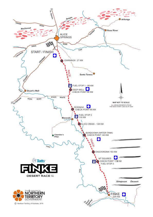 Finke Track Map