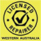 Licensed repairer tick logo